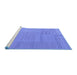 Sideview of Machine Washable Abstract Blue Contemporary Rug, wshcon2739blu