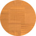 Machine Washable Abstract Orange Contemporary Area Rugs, wshcon2739org