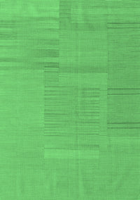 Abstract Emerald Green Contemporary Rug, con2739emgrn