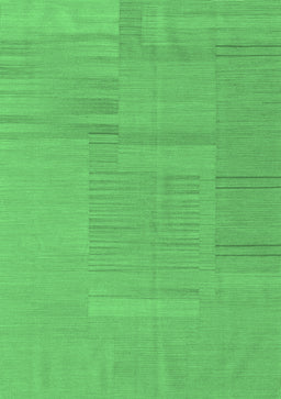 Abstract Emerald Green Contemporary Rug, con2739emgrn