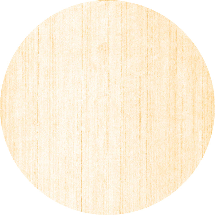 Round Machine Washable Solid Brown Modern Rug, wshcon273brn