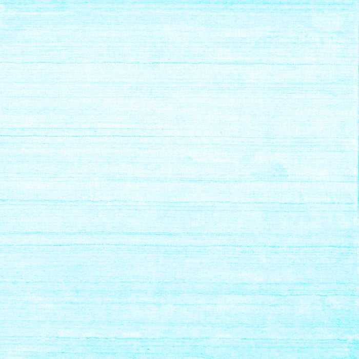 Square Machine Washable Solid Light Blue Modern Rug, wshcon273lblu