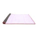 Sideview of Solid Purple Modern Rug, con273pur