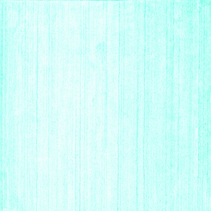 Square Solid Turquoise Modern Rug, con273turq