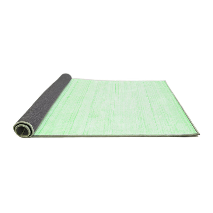 Sideview of Solid Emerald Green Modern Rug, con273emgrn