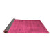 Sideview of Abstract Purple Contemporary Rug, con2740pur