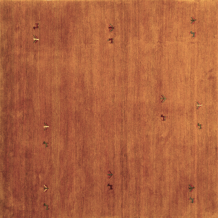 Square Abstract Brown Contemporary Rug, con2740brn