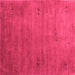 Square Abstract Pink Contemporary Rug, con2740pnk