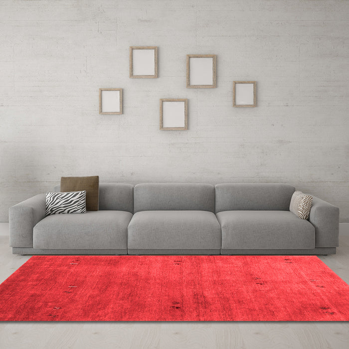 Contemporary Red Washable Rugs