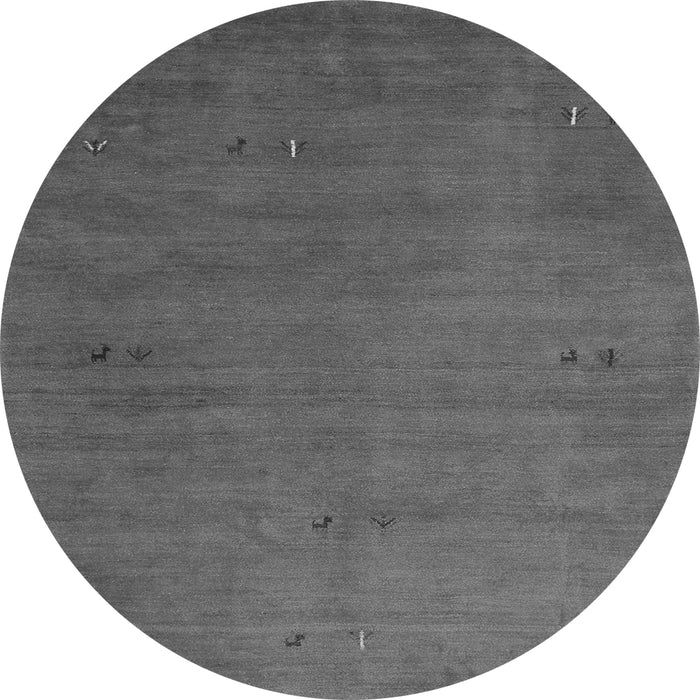 Square Abstract Gray Contemporary Rug, con2740gry