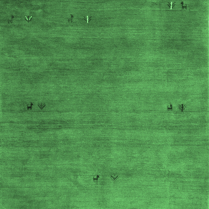 Abstract Emerald Green Contemporary Rug, con2740emgrn