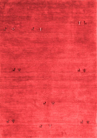 Abstract Red Contemporary Rug, con2740red