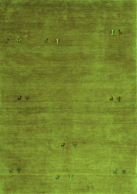 Abstract Green Contemporary Rug, con2740grn