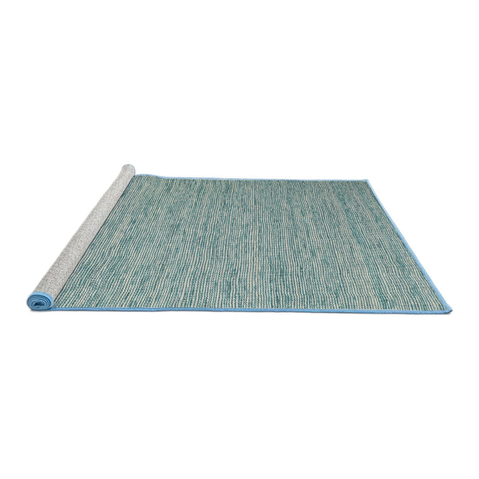 Serging Thickness of Machine Washable Contemporary Sea Green Rug, wshcon2741