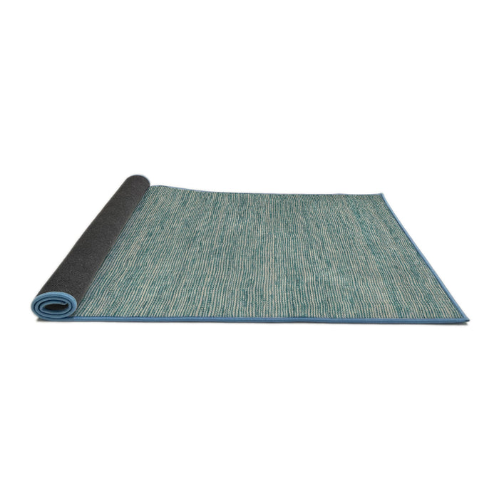 Thickness of Contemporary Sea Green Modern Rug, con2741