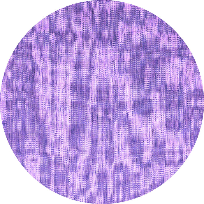 Round Abstract Purple Contemporary Rug, con2741pur