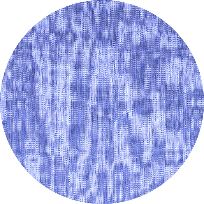 Round Machine Washable Abstract Blue Contemporary Rug, wshcon2741blu