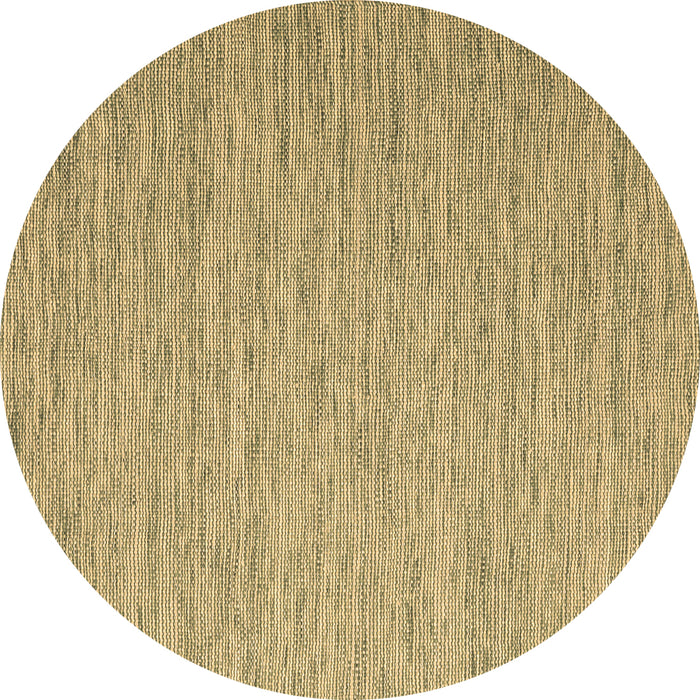 Round Abstract Brown Contemporary Rug, con2741brn