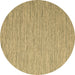 Round Abstract Brown Contemporary Rug, con2741brn