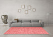 Contemporary Red Washable Rugs