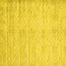 Square Abstract Yellow Contemporary Rug, con2742yw