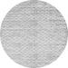 Square Abstract Gray Contemporary Rug, con2742gry