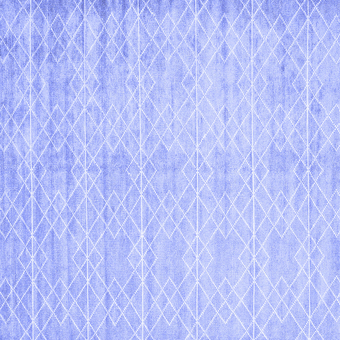 Square Abstract Blue Contemporary Rug, con2742blu
