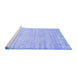 Sideview of Machine Washable Abstract Blue Contemporary Rug, wshcon2742blu