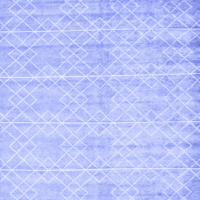 Abstract Blue Contemporary Rug, con2742blu