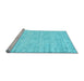 Sideview of Machine Washable Abstract Light Blue Contemporary Rug, wshcon2742lblu