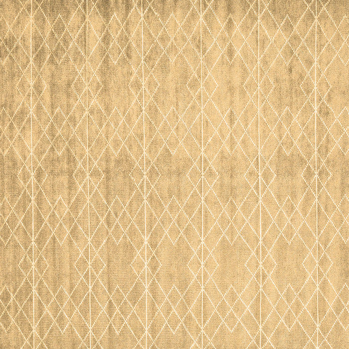 Square Abstract Brown Contemporary Rug, con2742brn
