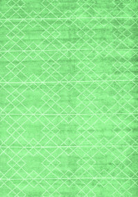 Abstract Emerald Green Contemporary Rug, con2742emgrn