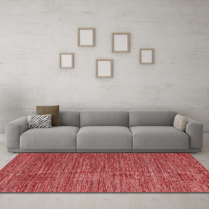 Contemporary Red Washable Rugs