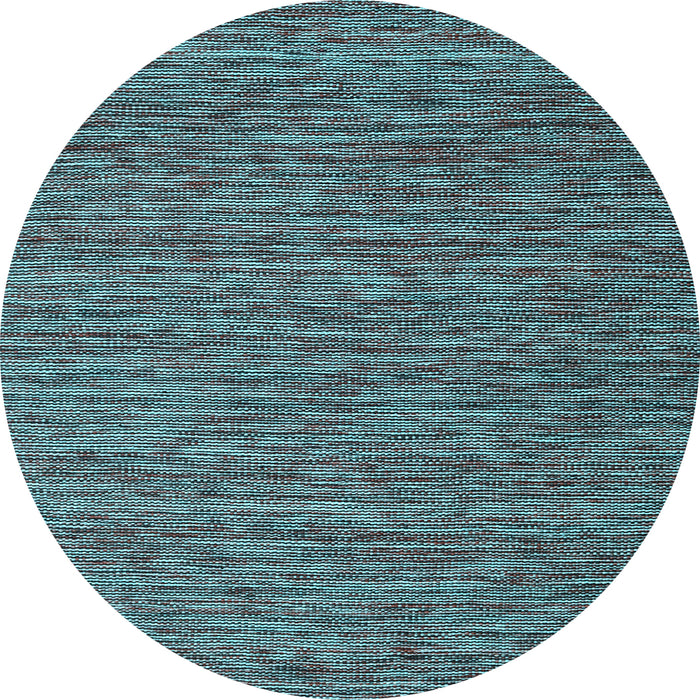 Round Abstract Light Blue Contemporary Rug, con2743lblu