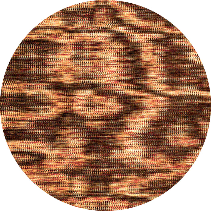 Square Abstract Orange Contemporary Rug, con2743org