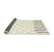 Thickness of Contemporary Lemon Beige Trellis Rug, con2744