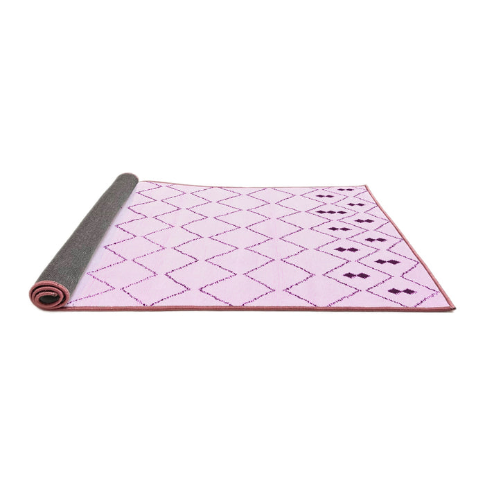 Sideview of Terrilis Pink Contemporary Rug, con2744pnk