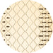 Round Machine Washable Terrilis Brown Contemporary Rug, wshcon2744brn