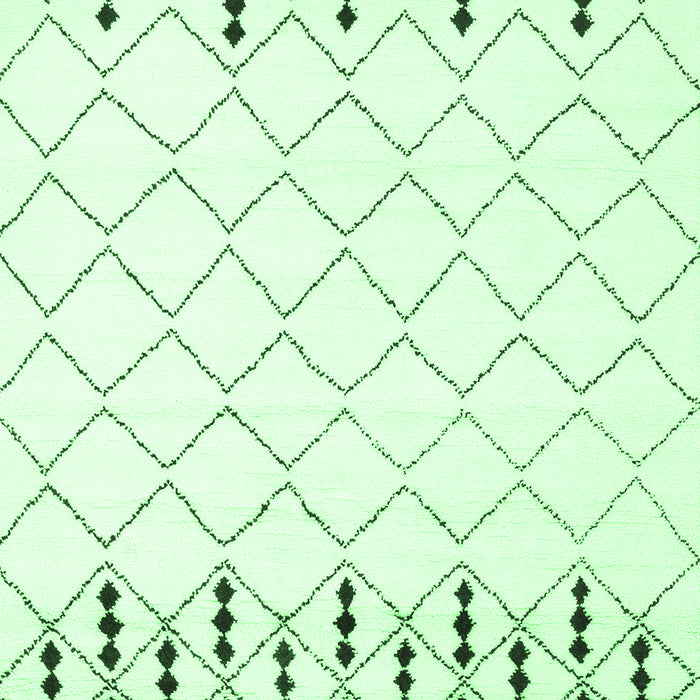 Machine Washable Terrilis Emerald Green Contemporary Area Rugs, wshcon2744emgrn