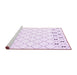 Sideview of Machine Washable Terrilis Purple Contemporary Area Rugs, wshcon2744pur