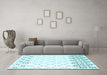 Machine Washable Terrilis Light Blue Contemporary Rug in a Living Room, wshcon2744lblu