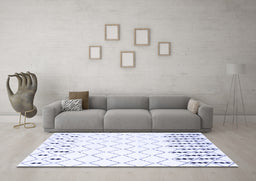 Machine Washable Terrilis Blue Contemporary Rug in a Living Room, wshcon2744blu