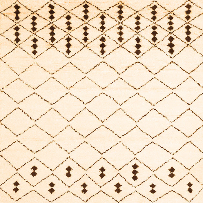 Serging Thickness of Terrilis Orange Contemporary Rug, con2744org