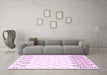 Machine Washable Terrilis Pink Contemporary Rug in a Living Room, wshcon2744pnk