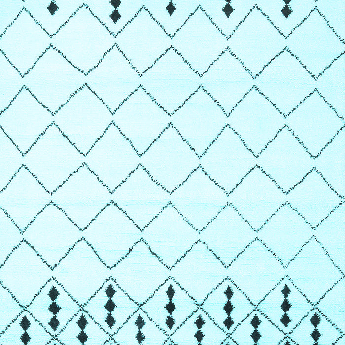 Machine Washable Terrilis Light Blue Contemporary Rug, wshcon2744lblu