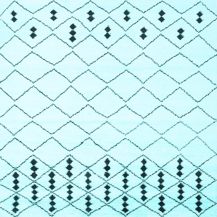 Square Terrilis Light Blue Contemporary Rug, con2744lblu