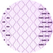 Round Terrilis Purple Contemporary Rug, con2744pur