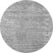 Square Abstract Gray Contemporary Rug, con2745gry