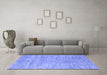 Machine Washable Abstract Blue Contemporary Rug in a Living Room, wshcon2745blu