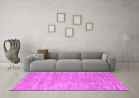 Machine Washable Abstract Pink Contemporary Rug, wshcon2745pnk